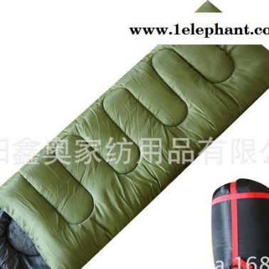 美爽爽直銷新款冬季互拼壓縮包成人戶外野營(yíng)旅游信封帶帽睡袋
