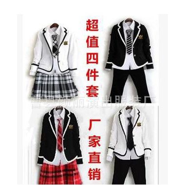新款表演服裝幼兒園小學生大合唱朗誦演出服裝男女童長袖套裝