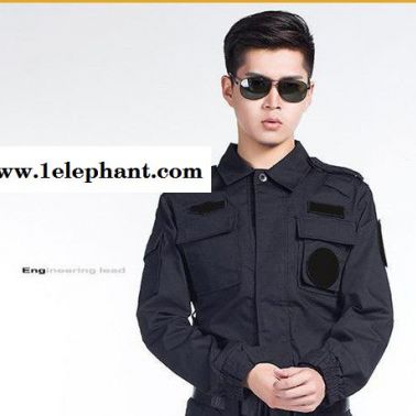 99**保安**作訓服訓練服長袖99特勤作訓服套裝黑色作戰服春秋長袖套裝