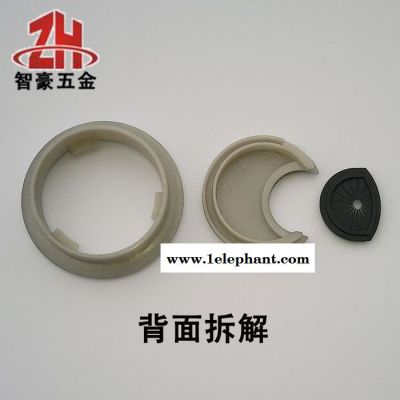 沙銀灰圓形塑料辦公會議電腦桌面穿線盒走線盒過線盒線孔蓋板 線孔蓋