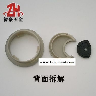 沙銀灰圓形塑料辦公會議電腦桌面穿線盒走線盒過線盒線孔蓋板 線孔蓋