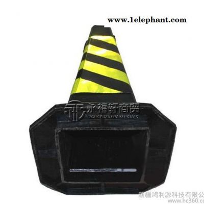 交通設施路障路錐橡膠方錐立柱隔離墩橡膠路錐 路障墩一件代發