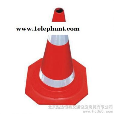 供應大紅橡膠反光路錐  隔離柱，，路障設施