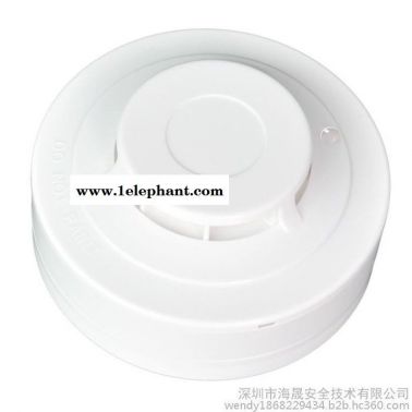 常規(guī)2線溫度探測器 海晟非編碼溫感 吸頂定溫差火災(zāi)報警器105C 感溫報警器