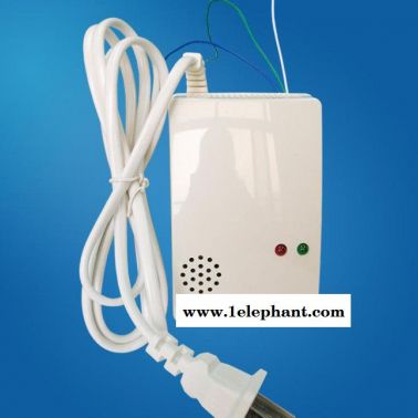 220V廚房有線燃氣報警器，工程聯網天然氣探測器，常開/常閉觸點