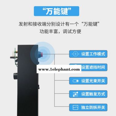 ALEAN/艾禮安ABI-J2002 雙光束200米激光入侵探測(cè)器 周界圍墻激光對(duì)射報(bào)警系統(tǒng)