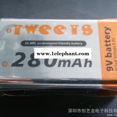 供應創藝龍牌280型金屬探測器專用9V充電電池