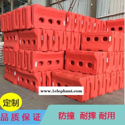 防撞水馬護欄 道路維護臨時隔離塑料障礙物 尺寸可定制