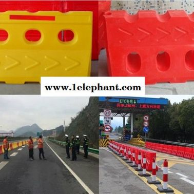 高速公路防撞墩 高速公路水馬隔離欄 高速公路反光防撞桶廠家