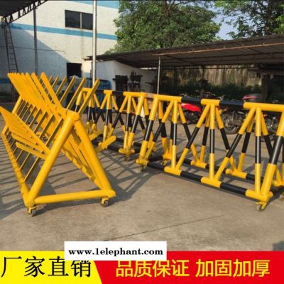 道路拒馬移動護欄 防撞帶滑輪重型路障 安全臨檢防撞欄桿 不易生銹廠家定制