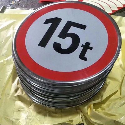 定制交通標志牌道路指示牌施工牌地下車庫導向三角警示牌3M反光牌