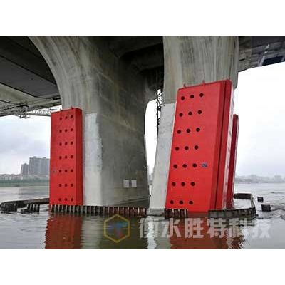 固定式鋼覆復合材料橋梁防撞設施，橋梁防撞護舷