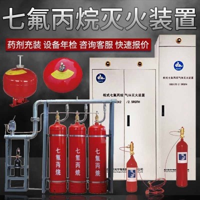 長沙氣體滅火器廠家批發七氟丙烷滅火器裝置